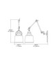 Insulator Glass LED Wall Sconce in Weathered Zinc (45-66825-1-LED)
