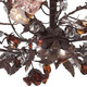 Cristallo Fiore Three Light Semi Flush Mount in Deep Rust (45-7046/3)