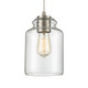 Josie One Light Mini Pendant in Satin Nickel (45-85213/1)