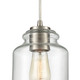 Josie One Light Mini Pendant in Satin Nickel (45-85213/1)