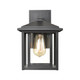Solitude One Light Outdoor Wall Sconce in Matte Black (45-87130/1)