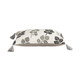 Quiet Leaves Pillow in Light Gray (45-908484)
