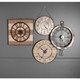 Homefront Wall Clock in Brown (45-916540)