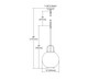 Faraday One Light Mini Pendant in Aged Brass (45-D3229)