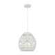 Boho One Light Mini Pendant in White (45-D4220)