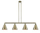 Innovations - 214-AB-M13-AB-LED - LED Island Pendant - Franklin Restoration - Antique Brass
