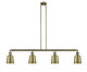 Innovations - 214-AB-M9-AB-LED - LED Island Pendant - Franklin Restoration - Antique Brass