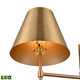 Otus LED Floor Lamp in Aged Brass (45-S0019-9607-LED)