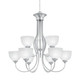 ELK Home - SL801678 - Nine Light Chandelier - Tahoe - Brushed Nickel