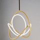 Mobius LED Pendant in Black / Gold (86-E25094-01BKGLD)