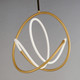 Mobius LED Pendant in Black / Gold (86-E25094-01BKGLD)