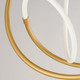 Mobius LED Pendant in Black / Gold (86-E25094-01BKGLD)