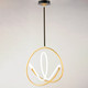 Mobius LED Pendant in Black / Gold (86-E25094-01BKGLD)