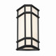 Monte LED Outdoor Wall Sconce in Satin Black (40-42687-016)