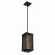 Brama LED Outdoor Pendant in Black/Gold (40-42718-017)