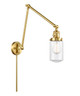 Innovations - 238-SG-G312 - One Light Swing Arm Lamp - Franklin Restoration - Satin Gold