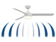Xeno Wet 56"Ceiling Fan (FP6729BMWW)