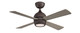 Fanimation - FP7644GR - 44Ceiling Fan - Kwad 44 - Matte Greige
