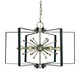 Framburg - L1120 SP/PN/MBLACK - Six Light Chandelier - Vega - Satin Pewter/Polished Nickel/Matte Black