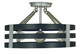 Framburg - L1121 SP/MBLACK - Six Light Semi Flush Mount - Luxe - Satin Pewter/Matte Black