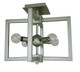 Framburg - L1140 SP/MBLACK - Four Light Dual Mount - Pyxis - Satin Pewter/Matte Black