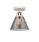 manufacturer_finish:Polished Nickel|manufacturer_glass:Light Smoke Large Cone