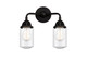 Innovations - 288-2W-BK-G314 - Two Light Bath Vanity - Nouveau 2 - Matte Black