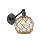 manufacturer_finish:Matte Black|manufacturer_glass:Clear Farmhouse Glass with Brown Rope