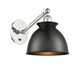 manufacturer_finish:Polished Nickel|manufacturer_glass:Matte Black Adirondack
