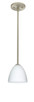 Besa - 1TT-447007-LED-SN - One Light Pendant - Vila - Satin Nickel