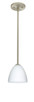 Besa - 1TT-447007-SN - One Light Pendant - Vila - Satin Nickel