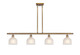 Innovations - 516-4I-BB-G411 - Four Light Island Pendant - Ballston - Brushed Brass