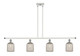 Innovations - 516-4I-WPC-G559-5ME - Four Light Island Pendant - Ballston - White Polished Chrome