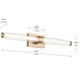 Laurene LED Linear Bath (55239CPZLED)