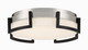 George Kovacs - P953-2-691-L - LED Flush Mount - Bexel Set - Coal With Brushed Nickel
