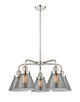 manufacturer_finish:Polished Nickel|manufacturer_glass:Light Smoke Large Cone