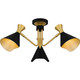 Arden Three Light Semi-Flush Mount in Matte Black (10-ADN1726MBK)