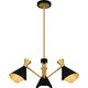 Quoizel - ADN5026MBK - Three Light Chandelier - Arden - Matte Black