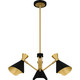 Arden Three Light Chandelier (ADN5026MBK)