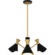 Arden Three Light Chandelier (ADN5026MBK)