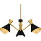 Arden Three Light Chandelier (ADN5026MBK)