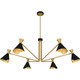 Arden Six Light Chandelier in Matte Black (10-ADN5052MBK)