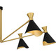 Arden Six Light Chandelier in Matte Black (10-ADN5052MBK)