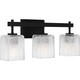 Brenthouse Three Light Bath in Matte Black (10-BTH8622MBK)