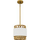 Kate One Light Mini Pendant in Brushed Gold (10-KAT1510BRG)