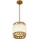 Kate One Light Mini Pendant in Brushed Gold (10-KAT1510BRG)