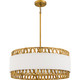 Kate Five Light Pendant in Brushed Gold (10-KAT2824BRG)