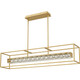 Dazzle LED Linear Chandelier in Soft Gold (10-PCDZ148SGD)
