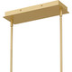 Dazzle LED Linear Chandelier in Soft Gold (10-PCDZ148SGD)