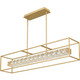 Dazzle LED Linear Chandelier in Soft Gold (10-PCDZ148SGD)